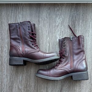 Women’s Steve Madden Troopa wine red boots